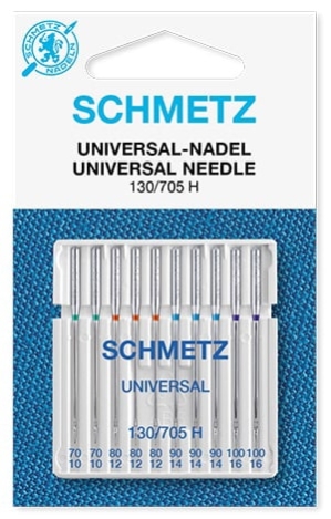 Иглы Schmetz универсальные №70-100(10шт) Schmetz UNIVERSAL №70-100(10шт.) фото №1