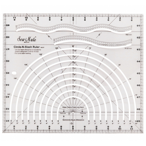SEW MATE ЛИНЕЙКА ДЛЯ ПЭЧВОРКА И КРОЯ ECS10-BK фото №1