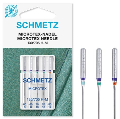 Иглы Schmetz микротекс №60-80(5шт.) Schmetz  MICROTEX №60-80(5шт.) фото №2