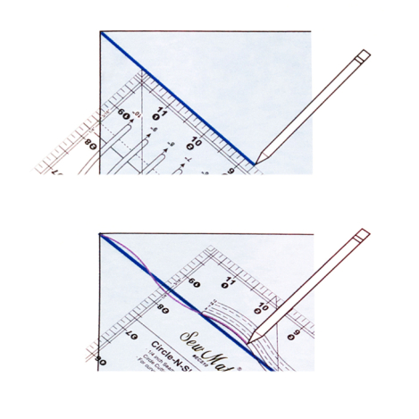 SEW MATE ЛИНЕЙКА ДЛЯ ПЭЧВОРКА И КРОЯ ECS10-BK фото №2