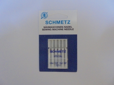Иглы Schmetz HAx1 SP для оверлока №75(5шт) Schmetz HAx1 SP №75(5шт.) фото №2