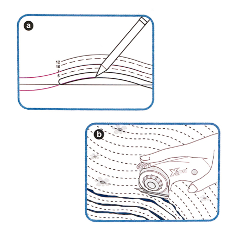 SEW MATE ЛИНЕЙКА ДЛЯ ПЭЧВОРКА И КРОЯ ECS10-BK фото №4