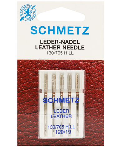 ГОЛКИ SCHMETZ LEDER LEATHER №120 (5шт)  LEDER LEATHER №120 (5шт) фото №1