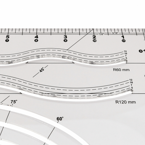 SEW MATE ЛИНЕЙКА ДЛЯ ПЭЧВОРКА И КРОЯ ECS10-BK фото №5