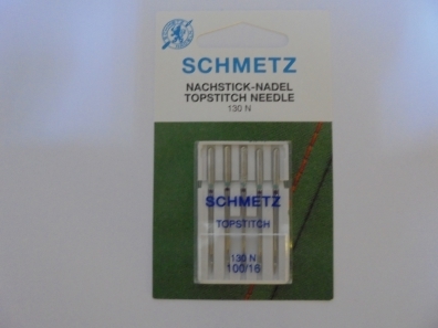 Иглы Schmetz для отстрочки толстой нитью №100(5шт) Schmetz Topstitch №100 (5шт.) фото №3