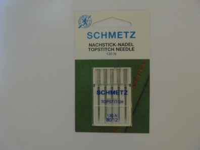 Иглы Schmetz для отстрочки толстой нитью №80(5шт) Schmetz Topstitch №80 (5шт.) фото №2