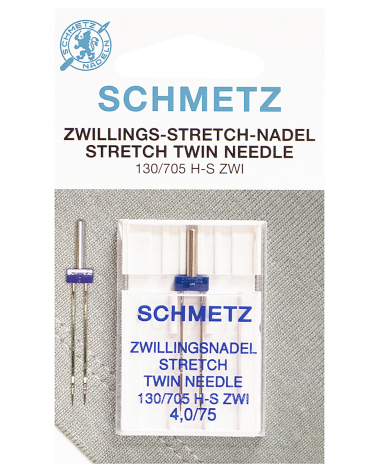 ГОЛКИ SCHMETZ STRETCH TWIN №75/4,0 (1шт) SCHMETZ STRETCH TWIN №75/4,0  фото №1