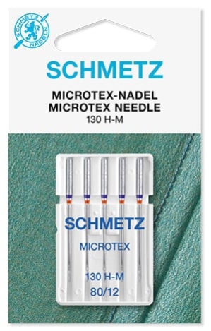 Иглы Schmetz микротекс №80(5шт.) Schmetz  MICROTEX №80(5шт.) фото №1