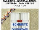 Игла Schmetz двойная №100/4,0(1шт) Schmetz TWIN UNIVERSAL №100/4,0 фото №1
