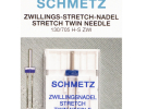 ГОЛКИ SCHMETZ STRETCH TWIN №75/4,0 (1шт) SCHMETZ STRETCH TWIN №75/4,0  фото №1
